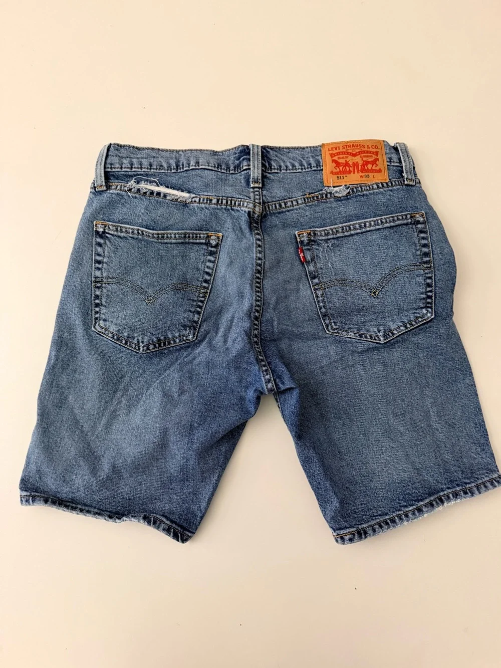 Levi's 512 Medium Blue Men's Denim Jean Shorts